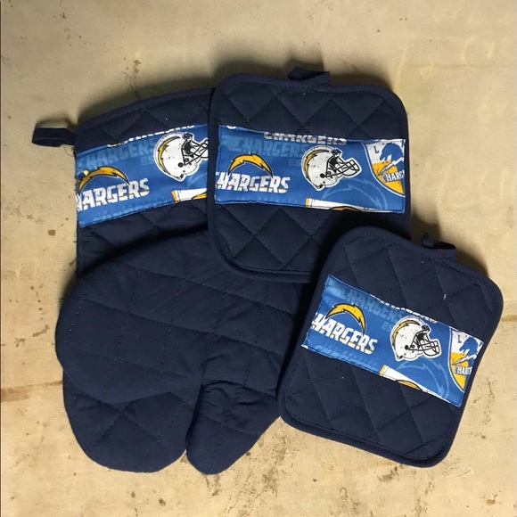Los Angeles CHARGERS Hot Pad Set 4 pieces New - Picture 4 of 4